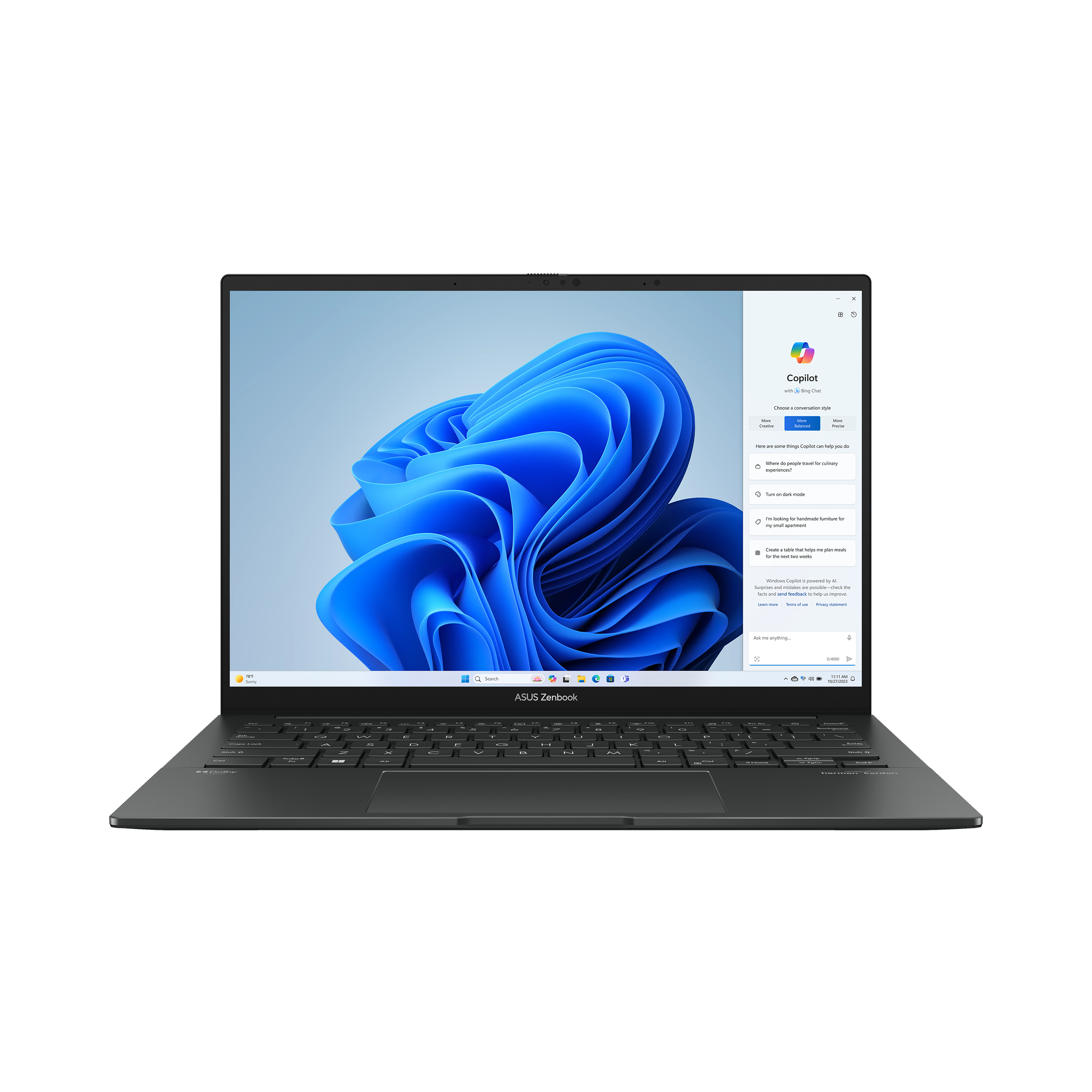 لپ تاپ ایسوس 14 اینچی مدل Zenbook 14 OLED Q425MA Ultra 7 155H 16GB 1TB